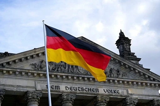 An image of a German flag.