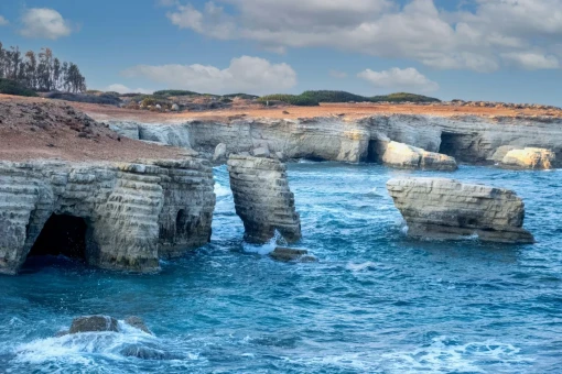 An image of Cyprus and coast.